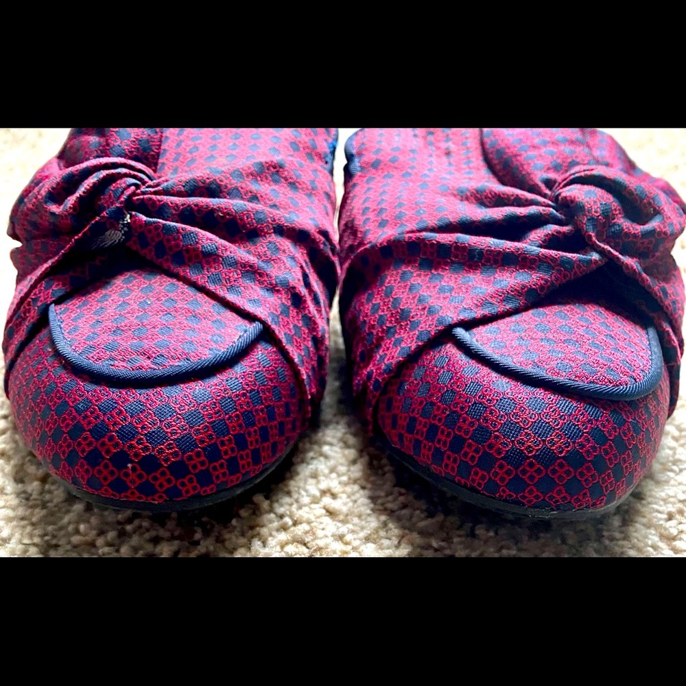 Target Navy Blue/Maroon Mules - Picture 4 of 6
